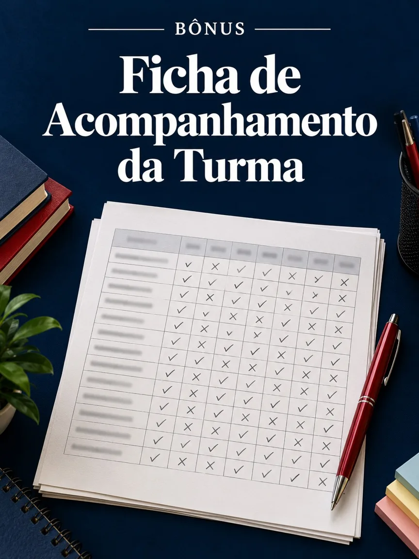 Capa do bônus Ficha de Acompanhamento da Turma